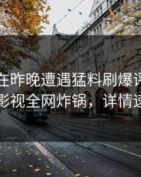 当事人在昨晚遭遇猛料刷爆评论，香蕉影视全网炸锅，详情速看